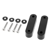 Max Maxb Universal Fit Practical Aluminum Alloy Hood Spacer Risers Set Kit Black