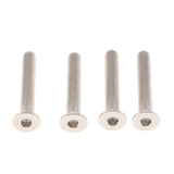 Max Maxb Universal Fit Practical Aluminum Alloy Hood Spacer Risers Set Kit Black