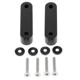 Max Maxb Universal Fit Practical Aluminum Alloy Hood Spacer Risers Set Kit Black
