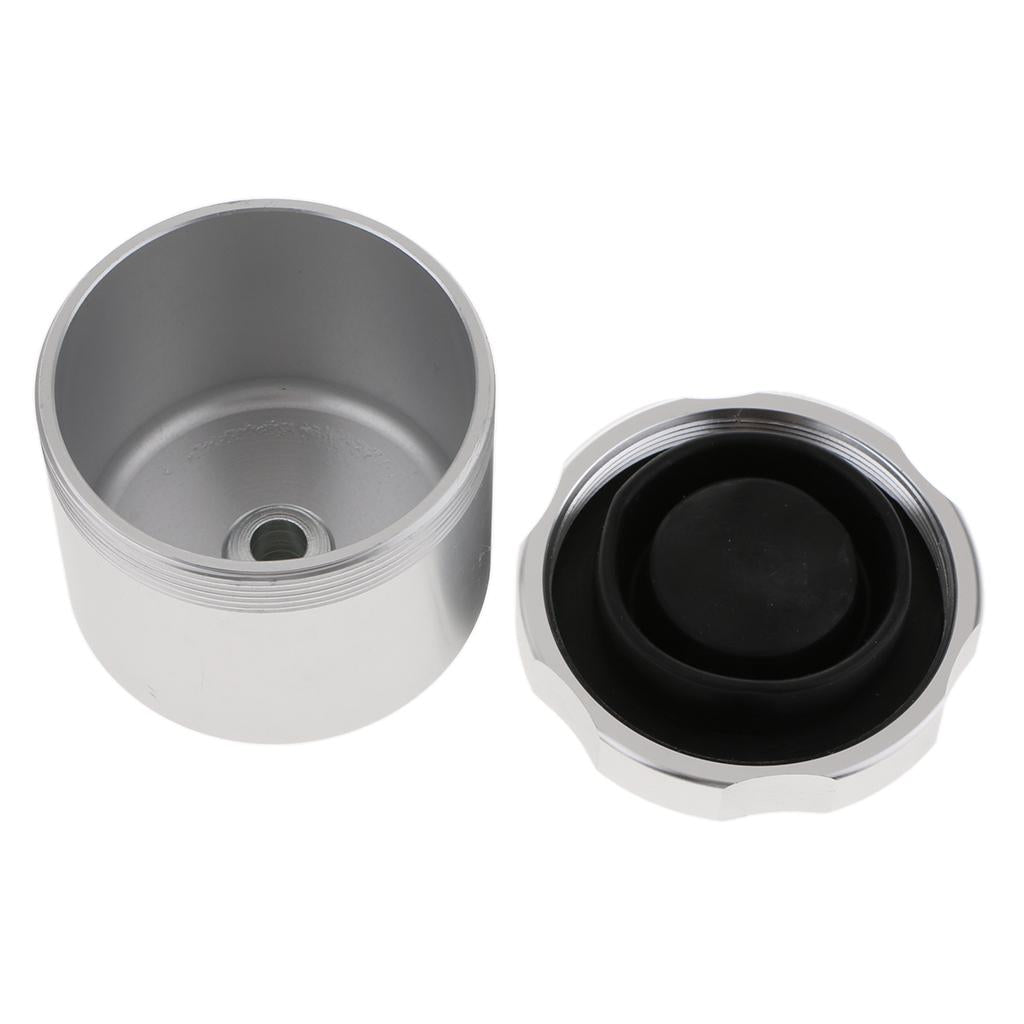 Max Maxb Auto Car Drift Hydraulic Hand Brake Oil Tank Fluid Reservoir E-Brake Silver