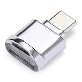 Max USB 3.1 Type-C to TF Card Reader OTG Adapter for Micro SD Card-Silver