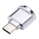 Max USB 3.1 Type-C to TF Card Reader OTG Adapter for Micro SD Card-Silver