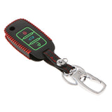 Maxbell Car Key Leather Remote Smart Key Cover Case Bag Protector for VW 75x40x15mm