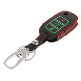 Maxbell Car Key Leather Remote Smart Key Cover Case Bag Protector for VW 75x40x15mm