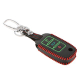 Maxbell Car Key Leather Remote Smart Key Cover Case Bag Protector for VW 75x40x15mm