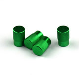 Max 4pcs Automatic Car Bicycle Wheel Tire Valve Stems Cap Dustproof Cover Green