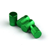 Max 4pcs Automatic Car Bicycle Wheel Tire Valve Stems Cap Dustproof Cover Green