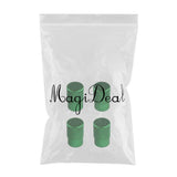 Max 4pcs Automatic Car Bicycle Wheel Tire Valve Stems Cap Dustproof Cover Green