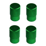 Max 4pcs Automatic Car Bicycle Wheel Tire Valve Stems Cap Dustproof Cover Green
