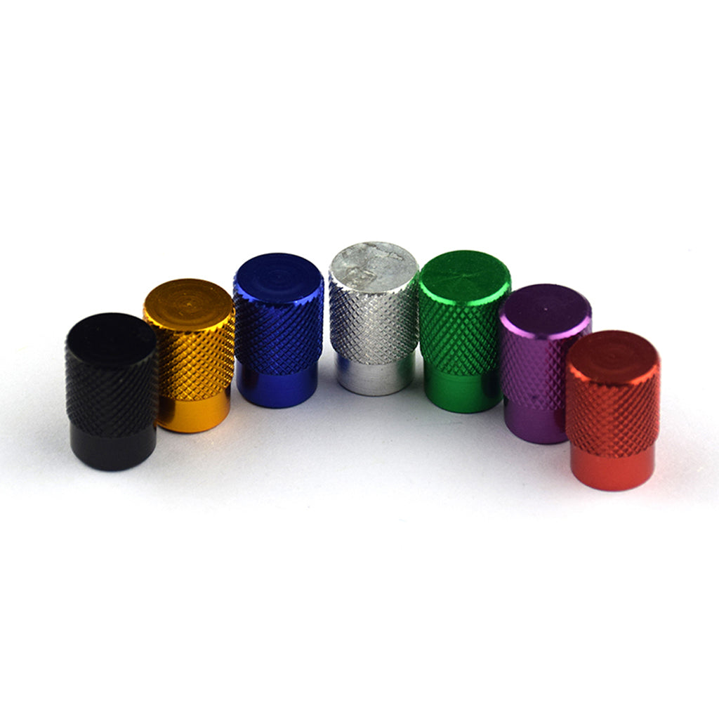 Max 4pcs Automatic Car Bicycle Wheel Tire Valve Stems Cap Dustproof Cover Purple