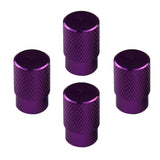 Max 4pcs Automatic Car Bicycle Wheel Tire Valve Stems Cap Dustproof Cover Purple