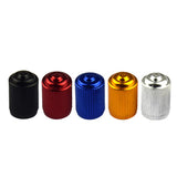 Max 4pcs Car Bicycle Aluminum Alloy Wheel Tire Stem Valve Caps Dust Cover Black