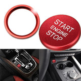 Max Engine Start Stop Ignition Button Cover Trim Sticker For Audi A4 A5 Red