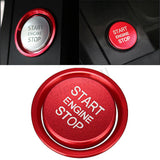 Max Engine Start Stop Ignition Button Cover Trim Sticker For Audi A4 A5 Red