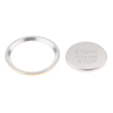 Max Engine Start Stop Ignition Button Cover Trim Sticker For Audi A4 A5 Silver