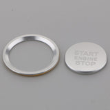 Max Engine Start Stop Ignition Button Cover Trim Sticker For Audi A4 A5 Silver