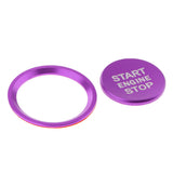 Max Engine Start Stop Ignition Button Cover Trim Sticker For Audi A4 A5 Purple