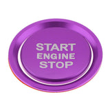 Max Engine Start Stop Ignition Button Cover Trim Sticker For Audi A4 A5 Purple