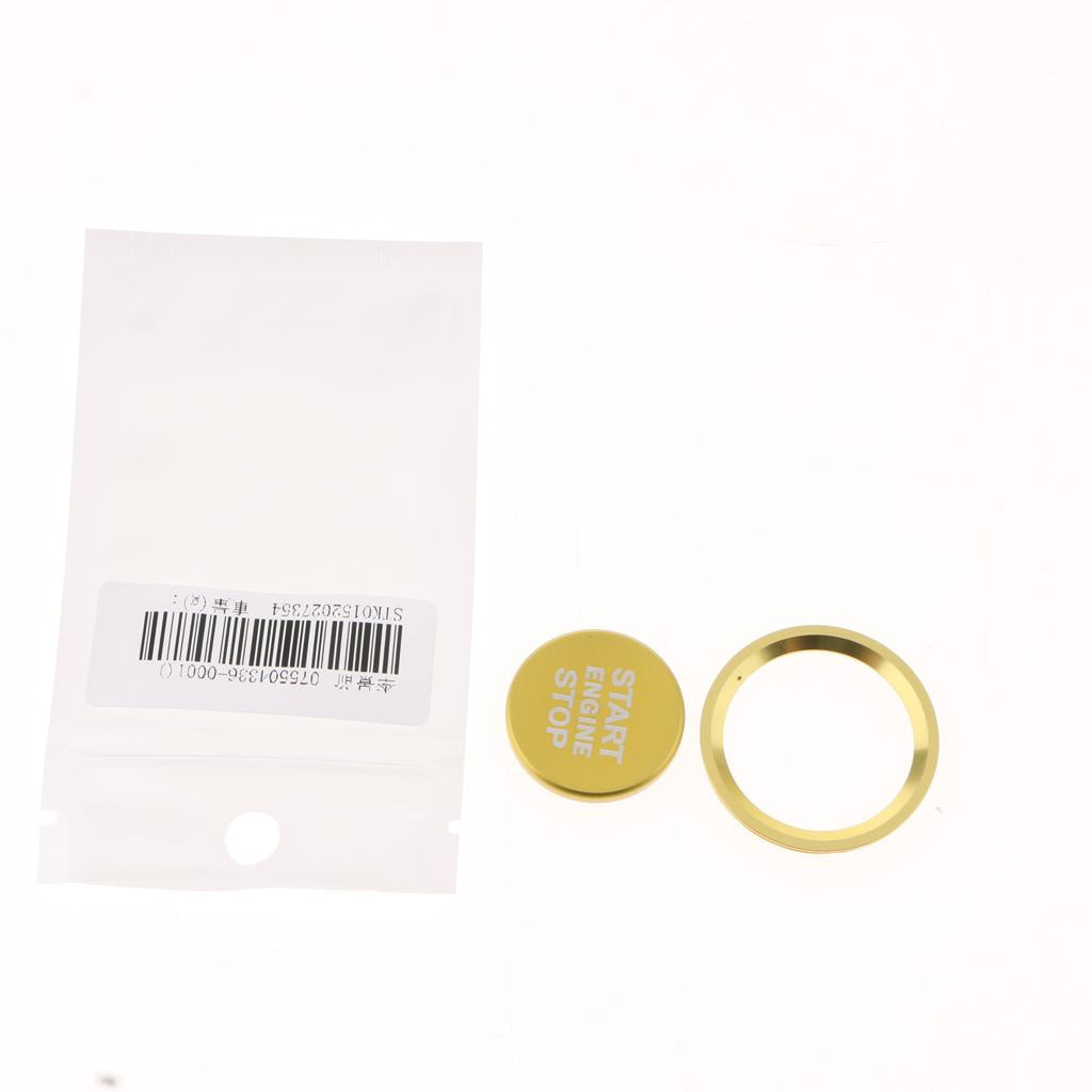 Max Engine Start Stop Ignition Button Cover Trim Sticker For Audi A4 A5 Golden