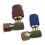 Max 90 Degree High/Low Side Dapter 7/16L 3/8H R12 To R134a Retrofits Connector