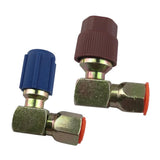 Max 90 Degree High/Low Side Dapter 7/16L 3/8H R12 To R134a Retrofits Connector