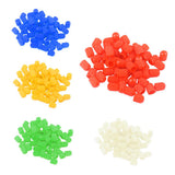 Max Maxb 100x Plastic Car Bike Motorcycle Truck wheel Tire Valve Stem Caps HOT Red