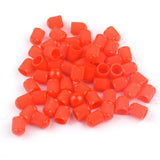 Max Maxb 100x Plastic Car Bike Motorcycle Truck wheel Tire Valve Stem Caps HOT Red