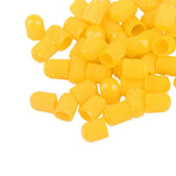 Max Maxb 100x Plastic Car Bike Motorcycle Truck wheel Tire Valve Stem Caps HOT Yellow