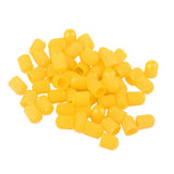 Max Maxb 100x Plastic Car Bike Motorcycle Truck wheel Tire Valve Stem Caps HOT Yellow