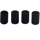 Max Maxb 4 Pack Car Bicycle Aluminum Wheel Tire Stem Valve Caps Dust Cover Black