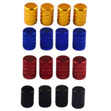 Max Maxb 4 Pack Car Bicycle Aluminum Wheel Tire Stem Valve Caps Dust Cover Black