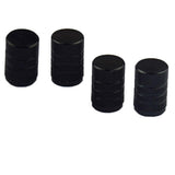Max Maxb 4 Pack Car Bicycle Aluminum Wheel Tire Stem Valve Caps Dust Cover Black