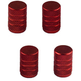 Max Maxb 4 Pack Car Bicycle Aluminum Wheel Tire Stem Valve Caps Dust Cover Red