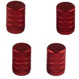 Max Maxb 4 Pack Car Bicycle Aluminum Wheel Tire Stem Valve Caps Dust Cover Red
