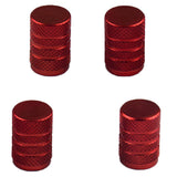 Max Maxb 4 Pack Car Bicycle Aluminum Wheel Tire Stem Valve Caps Dust Cover Red