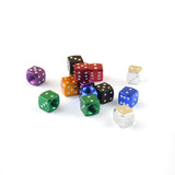 Max 4 Pieces Dice Dust Valve Caps Novelty Fun Retro Auto Car-styling Black