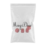 Max 4 Pieces Dice Dust Valve Caps Novelty Fun Retro Auto Car-styling Red