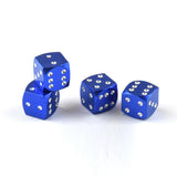 Max 4 Pieces Dice Dust Valve Caps Novelty Fun Retro Auto Car-styling Blue
