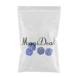 Max 4 Pieces Dice Dust Valve Caps Novelty Fun Retro Auto Car-styling Blue