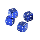 Max 4 Pieces Dice Dust Valve Caps Novelty Fun Retro Auto Car-styling Blue