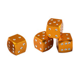 Max 4 Pieces Dice Dust Valve Caps Novelty Fun Retro Auto Car-styling Golden