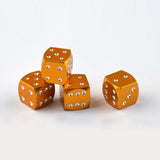 Max 4 Pieces Dice Dust Valve Caps Novelty Fun Retro Auto Car-styling Golden