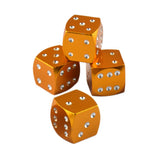 Max 4 Pieces Dice Dust Valve Caps Novelty Fun Retro Auto Car-styling Golden