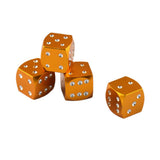 Max 4 Pieces Dice Dust Valve Caps Novelty Fun Retro Auto Car-styling Golden