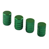 Max 4 Pieces Car Bicycle Aluminum Wheel Tire Stem Valve Caps Dust Cover Green