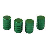 Max 4 Pieces Car Bicycle Aluminum Wheel Tire Stem Valve Caps Dust Cover Green