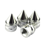 Max 4 Pieces Aluminum Tire/Rim Valve/Wheel Spike Cover Stems Cap Sliver