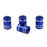 Max 4pcs Aluminum Wheel Valves Tyre Stem Air Caps Cover Auto Motorcycle Blue