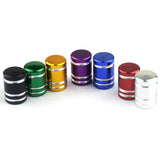 Max 4pcs Aluminum Wheel Valves Tyre Stem Air Caps Cover Auto Motorcycle Blue