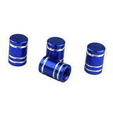 Max 4pcs Aluminum Wheel Valves Tyre Stem Air Caps Cover Auto Motorcycle Blue